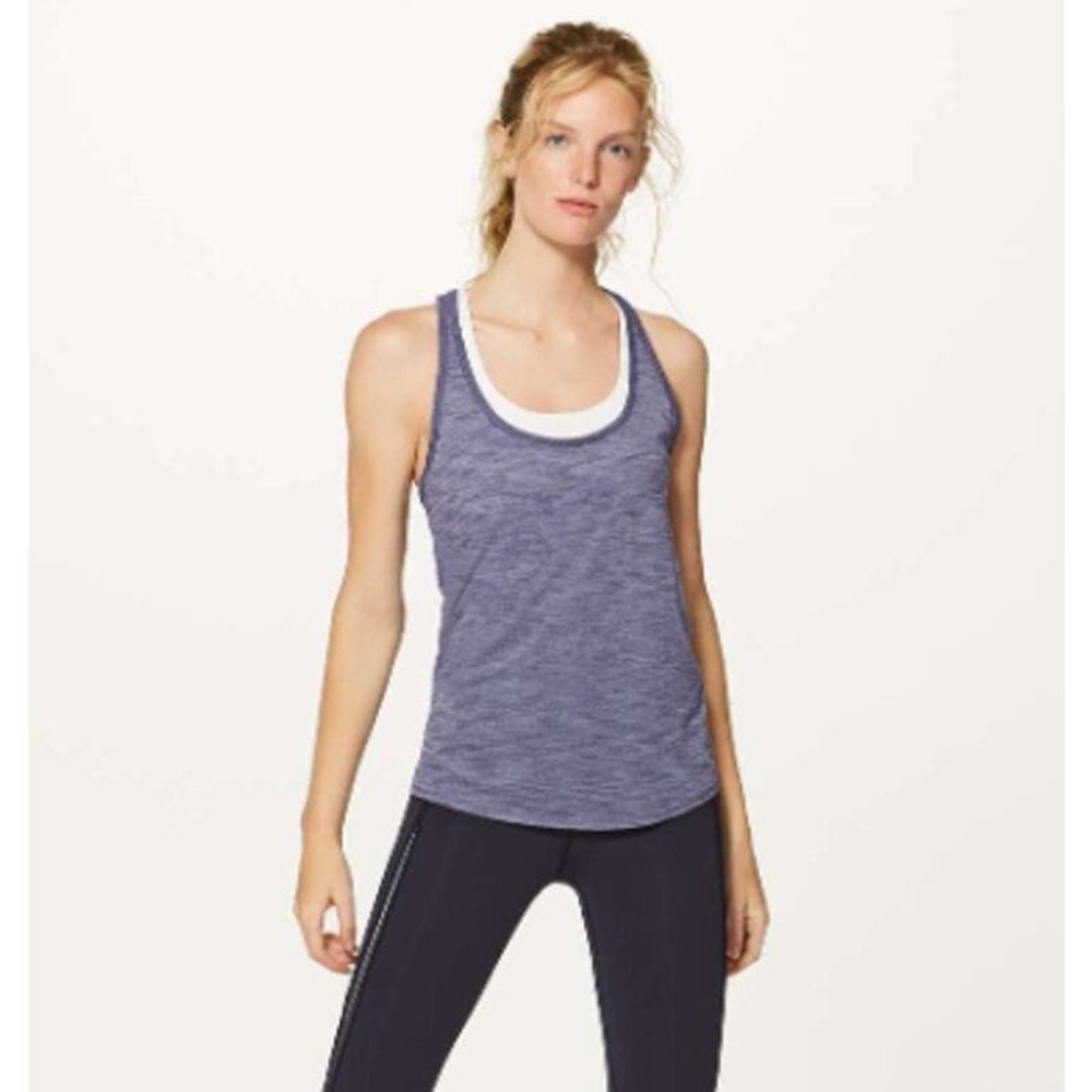 Lululemon Our Sport Tank Heathered Viola SZ 4‎